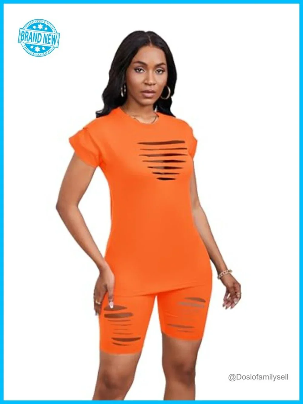2 Piece Outfits Tracksuit Biker Short Jogger Set